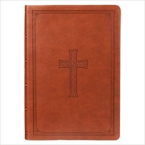 KJV Holy Bible, Super Giant Print Bible, Tan Faux Leather Bible w/Ribbon Marker, Red Letter Edition - Pura Vida Books