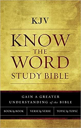 KJV, Know The Word Study Bible, Paperback, Red Letter Edition - Pura Vida Books