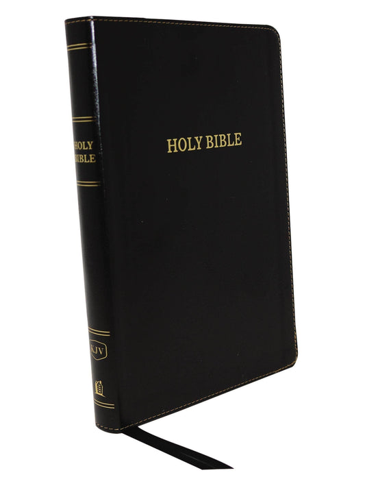 KJV, Thinline Bible, Large Print, Leathersoft, Black, Red Letter Edition, Comfort Print, King James Version - Pura Vida Books