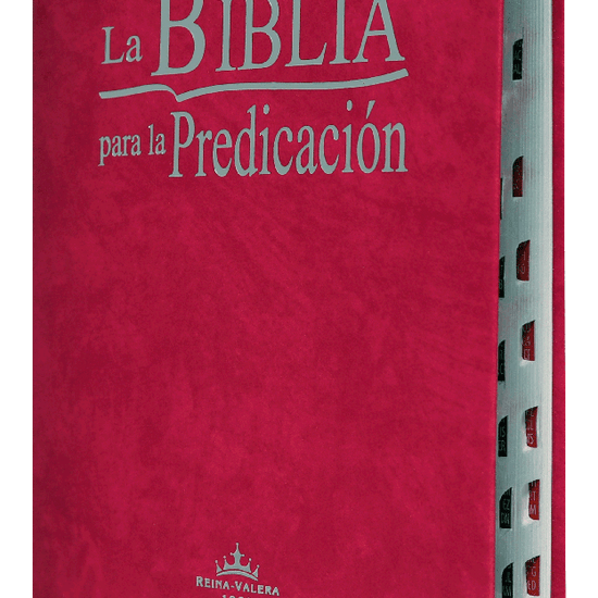 La Biblia para la Predicación RVR60 - Letra Grande, imitación piel purpura, indice y canto plateado - Pura Vida Books