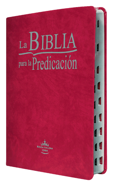 La Biblia para la Predicación RVR60 - Letra Grande, imitación piel purpura, indice y canto plateado - Pura Vida Books