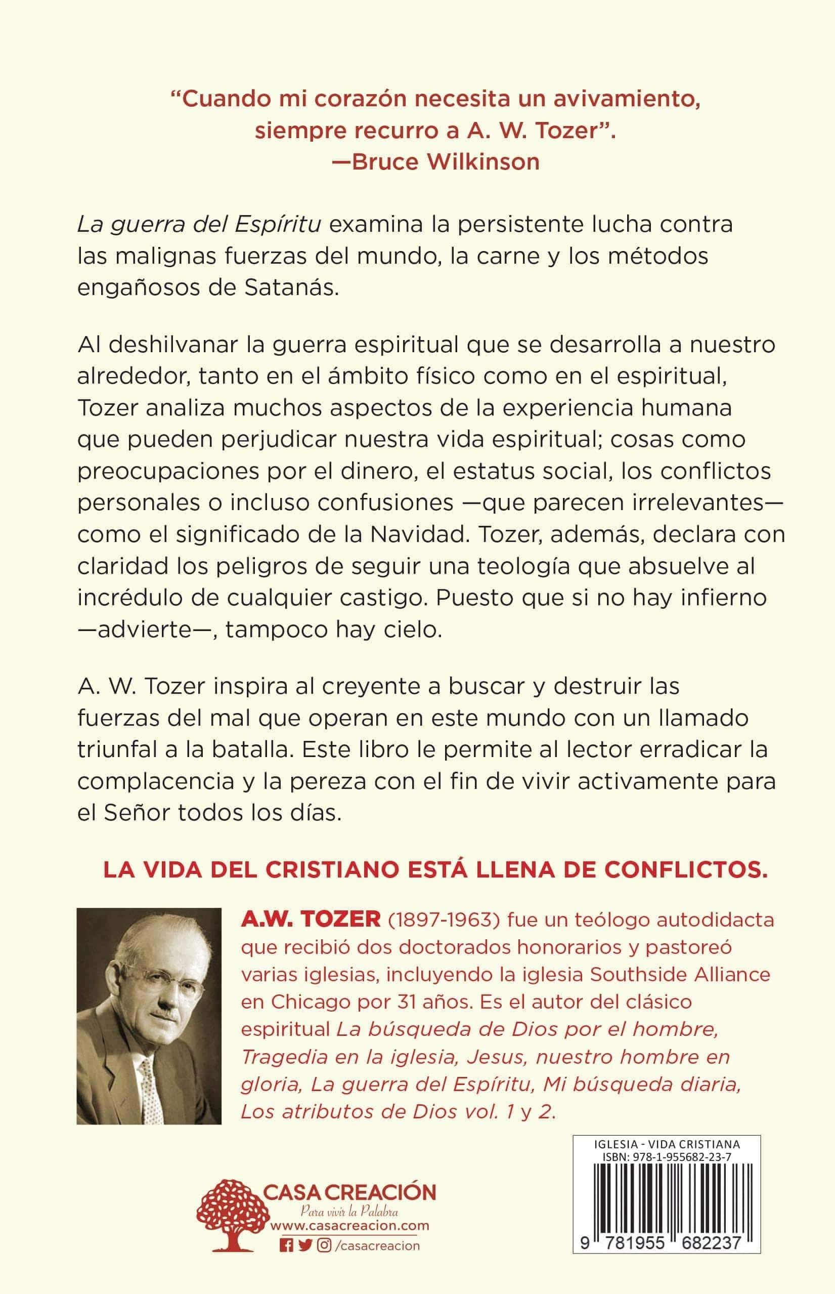 La Guerra del Espíritu: El Camino Espiritual Y La Presencia Constante de Cristo - A. W. Tozer - Pura Vida Books