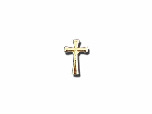 Lapel Pin Flared Cross Gold - Pura Vida Books