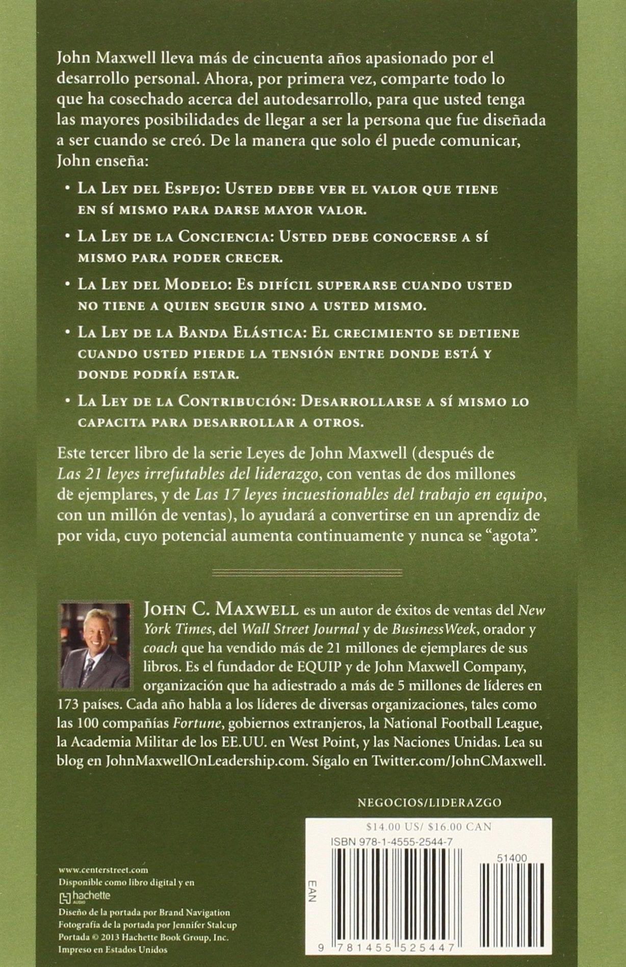 Las 15 Leyes Indispensables Del Crecimiento - John C. Maxwell - Pura Vida Books