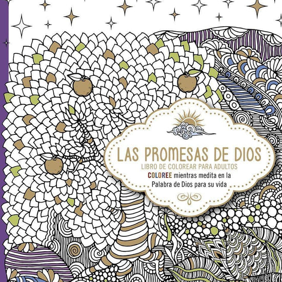 Las promesas de Dios: Libro de colorear para adultos. - Pura Vida Books