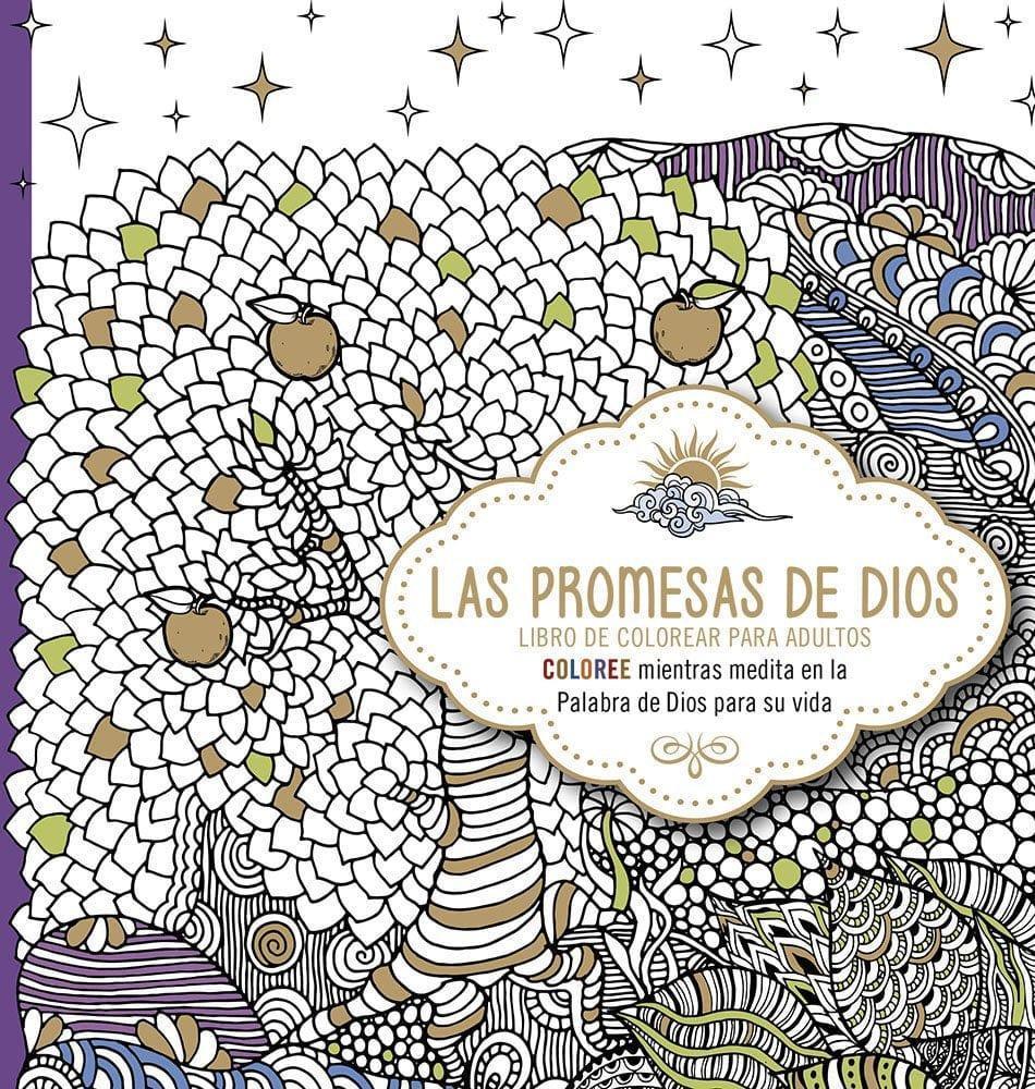 Las promesas de Dios: Libro de colorear para adultos. - Pura Vida Books