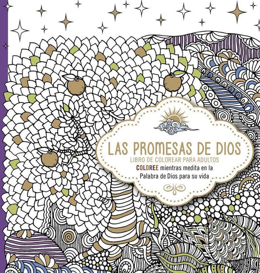 Las promesas de Dios: Libro de colorear para adultos. - Pura Vida Books