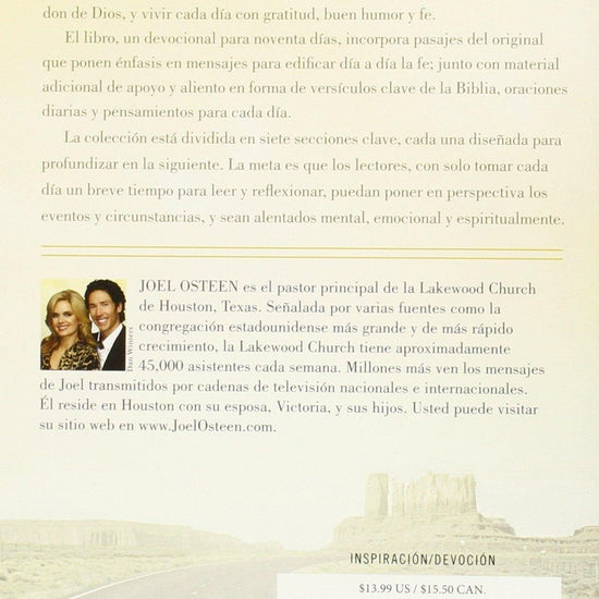 Lecturas Diarias Tomadas De Cada Dia es Viernes - Joel Osteen - Pura Vida Books