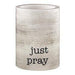 LED Candle - Small - Inspirational - Just Pray - Pura Vida Books
