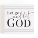 Let Go And Let God Cube Wood Block Décor - Pura Vida Books