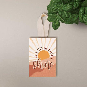 Let Your Light Shine Decorative Hanging Sign - Pura Vida Books