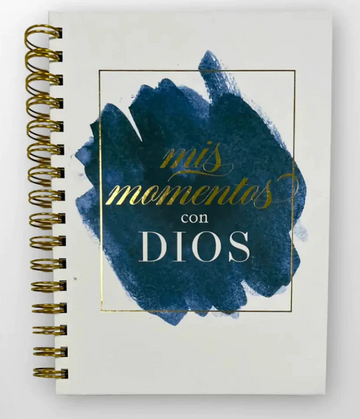 Libreta Devocional: Mis momentos con Dios - Elegancia Azul