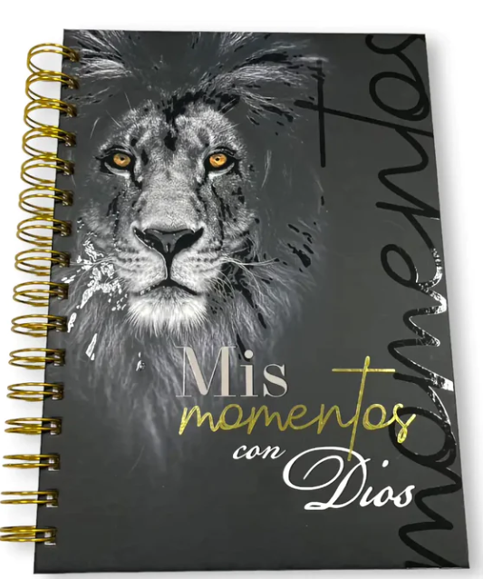 Libreta Devocional: Mis momentos con Dios - León