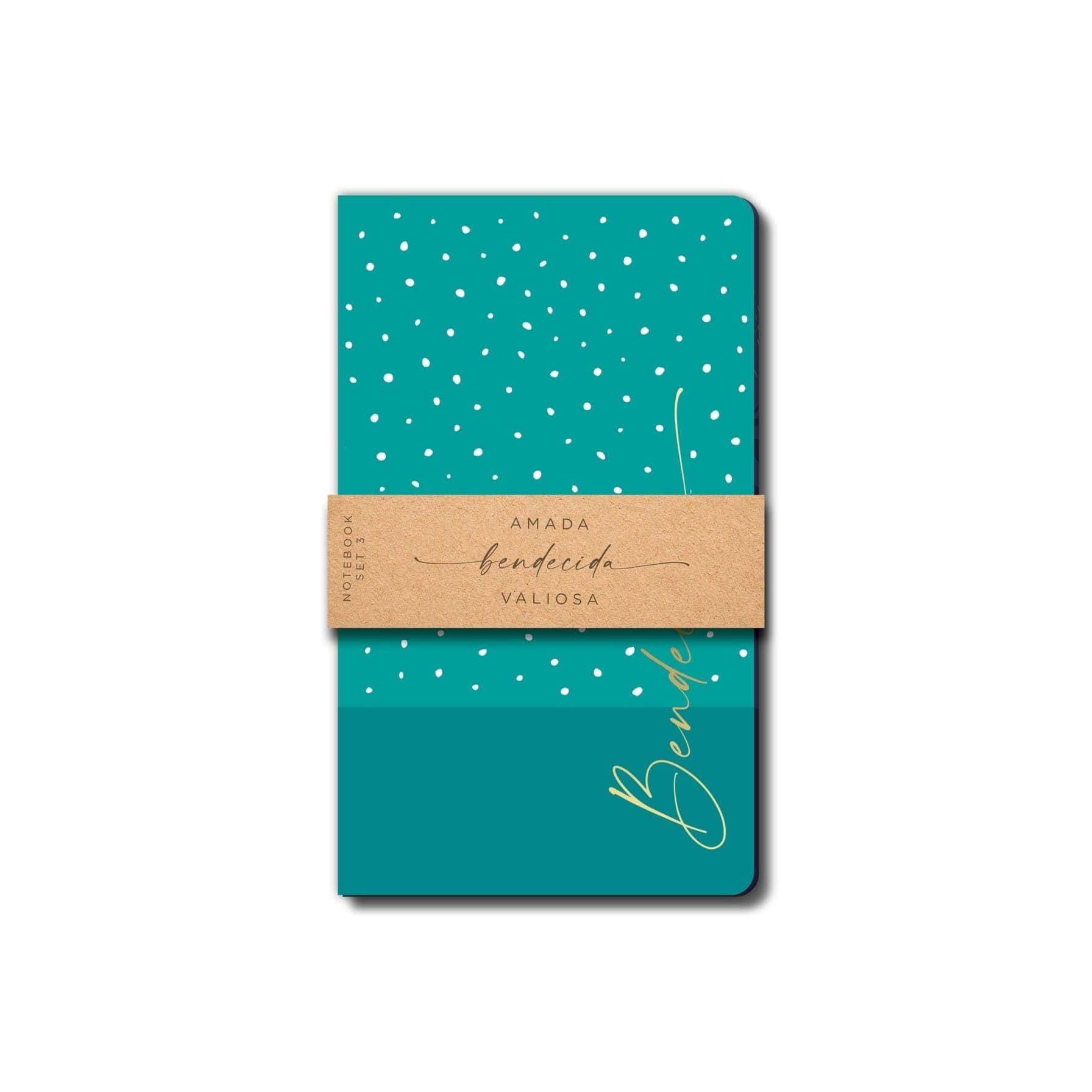 Libretas Amada, Bendecida, Valiosa (Paquete de 3) - Pura Vida Books