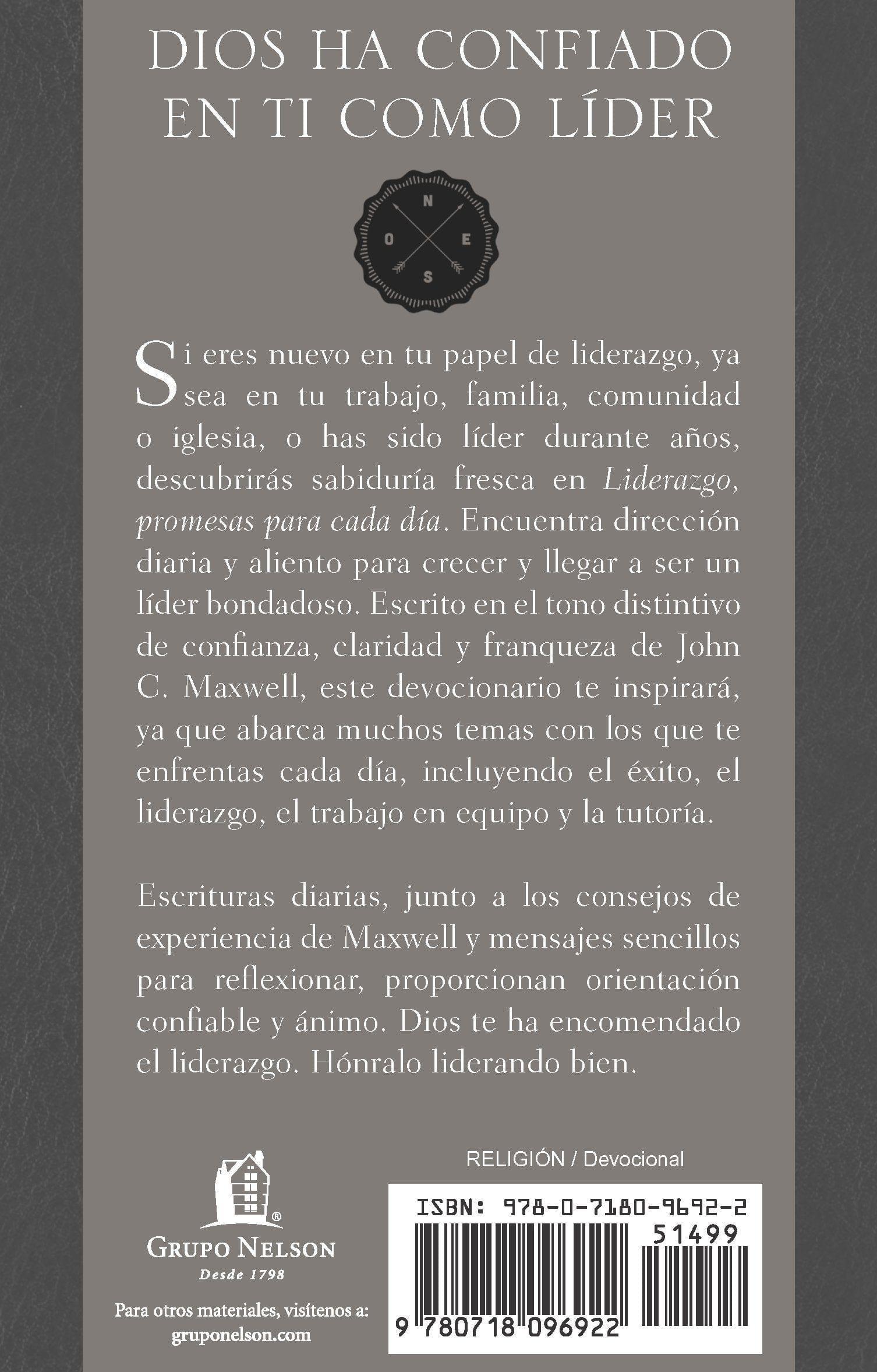 Liderazgo, promesas para cada día - John C. Maxwell - Pura Vida Books