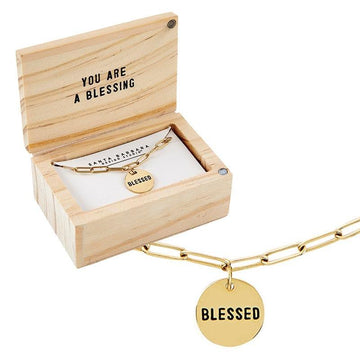 Link Necklace - Blessed - Pura Vida Books