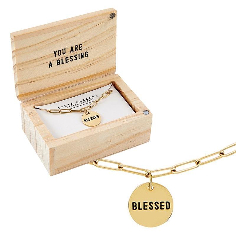 Link Necklace - Blessed - Pura Vida Books