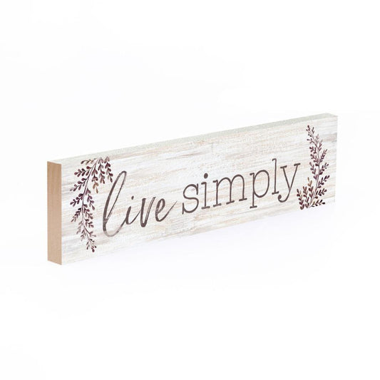 LITTLE SIGN Live Simply - Pura Vida Books