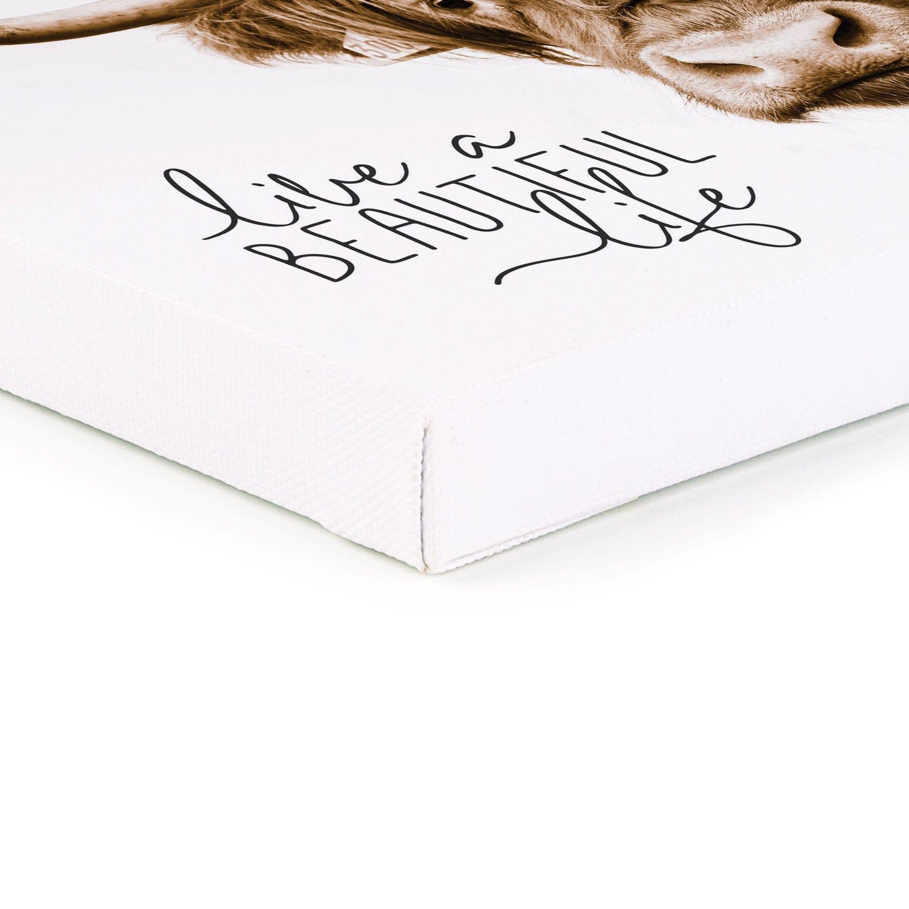 Live A Beautiful Life Canvas - Pura Vida Books