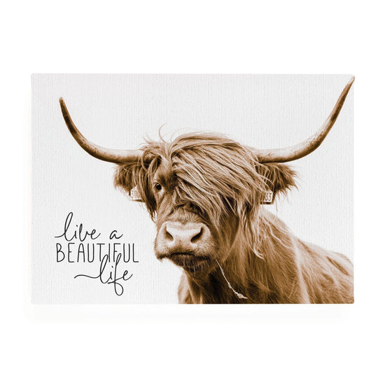 Live A Beautiful Life Canvas - Pura Vida Books