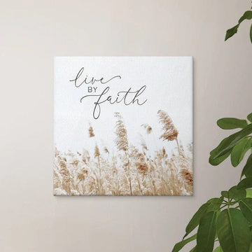 LIVE BY FAITH CANVAS - Pura Vida Books