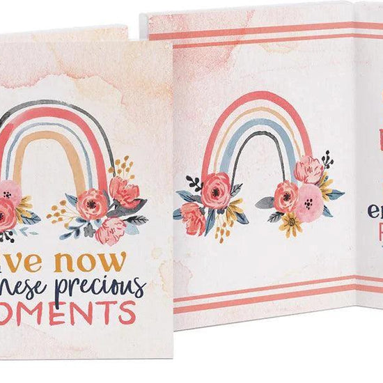 Live now in these precious moments - Mini wooden keepsake card - Pura Vida Books
