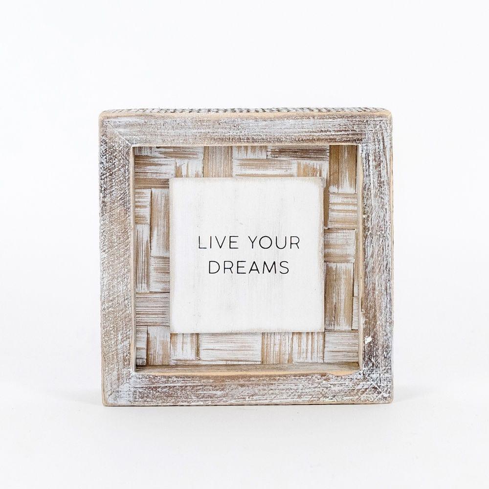 Live your dreams - Wood - Pura Vida Books