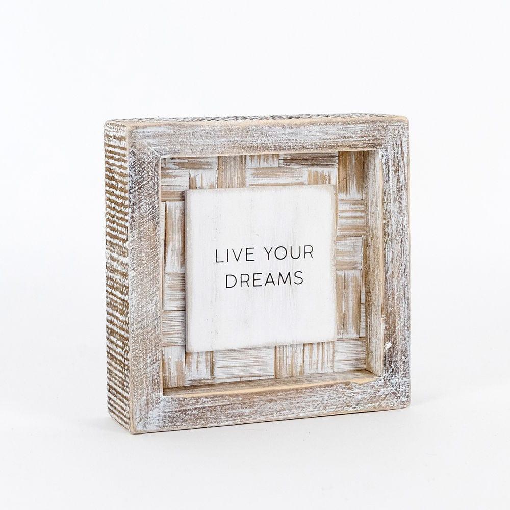 Live your dreams - Wood - Pura Vida Books