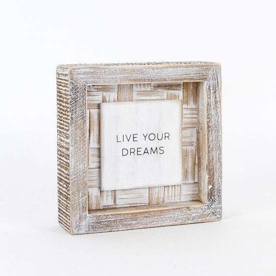 Live your dreams - Wood - Pura Vida Books