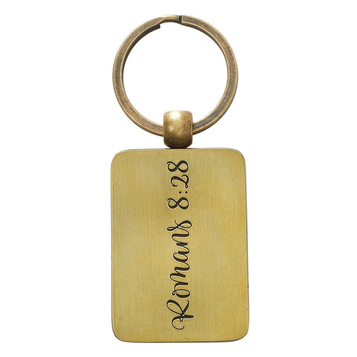 Llavero - All Things Keyring - Romans 8:28 - Pura Vida Books