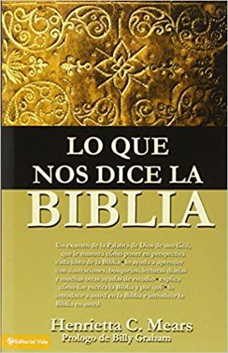 Lo que nos dice la Bíblia - Henrietta C. Mears - Pura Vida Books