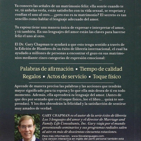 Los Cinco Lenguajes Del Amor - Gary Chapman - Pura Vida Books