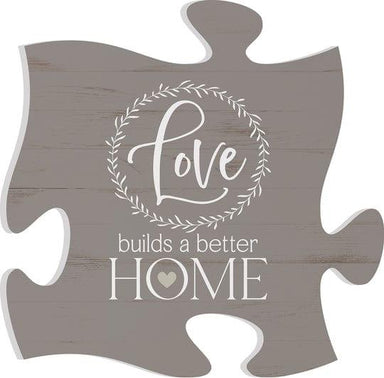 Love Builds A Better Home Mini Puzzle Piece Décor - Pura Vida Books
