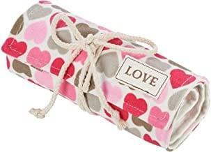 Love - Colored Pencil Canvas Roll Wrap 48 Slot-Adult Coloring Pencil Holder Organizer for 48 Colored Pencils, NO Pencils - Pura Vida Books