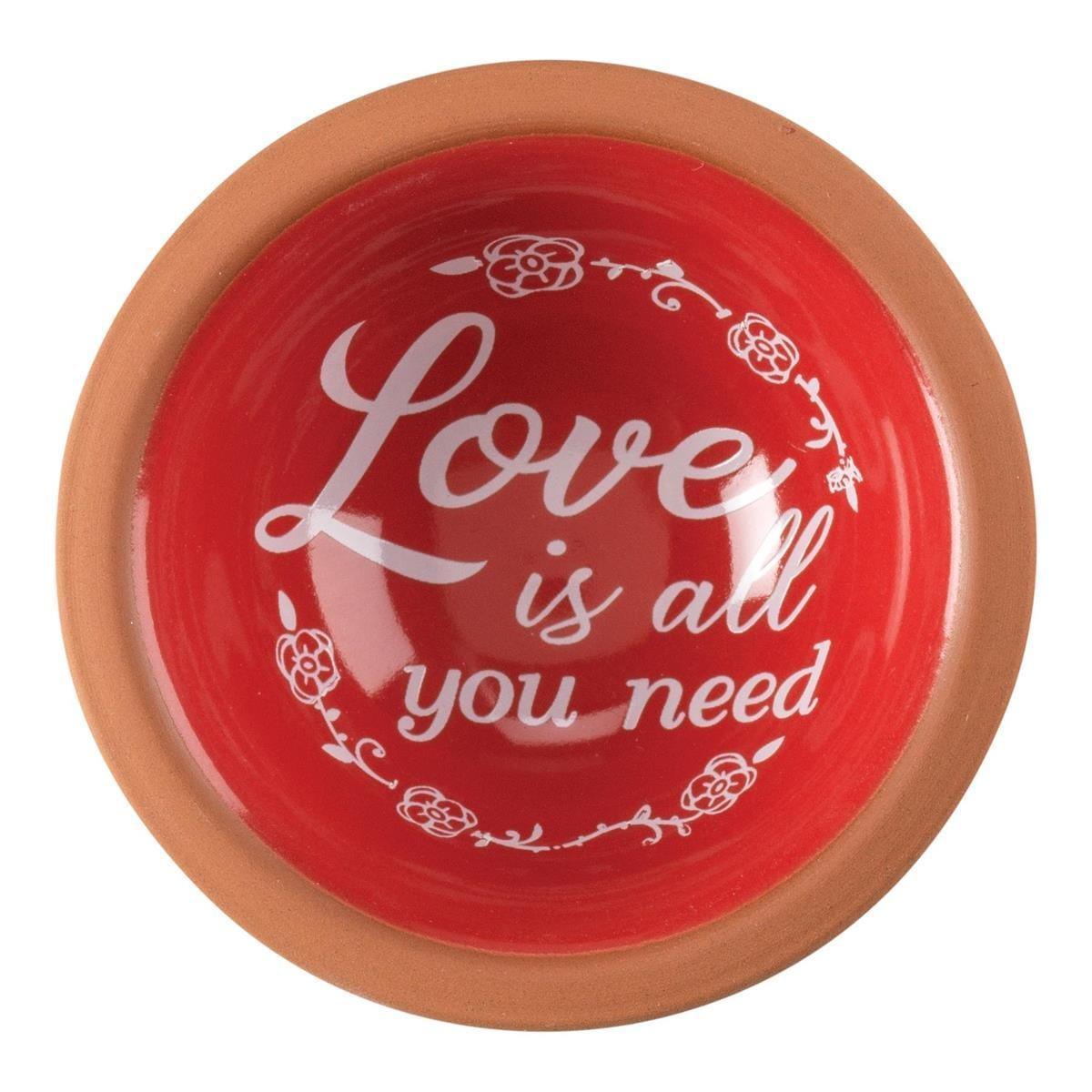 Love Is All You Terra Cotta Tray - Pura Vida Books