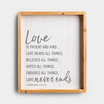 Love is Patient – Framed Wall Art - Pura Vida Books