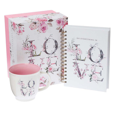 Love Journal and Mug Boxed Gift Set for Women - Pura Vida Books