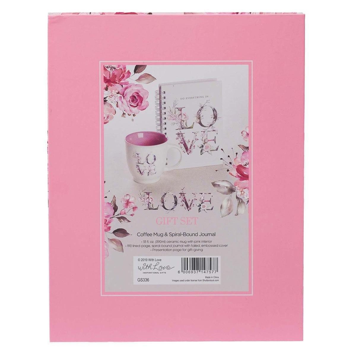 Love Journal and Mug Boxed Gift Set for Women - Pura Vida Books