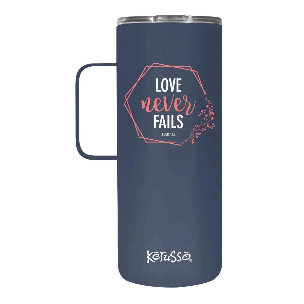 Love Never Fails Hexagon 22 oz - Pura Vida Books