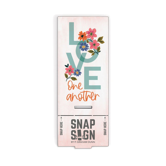 Love One Another Snap Sign - Pura Vida Books