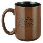 Man of God Coffee Mug - 1 Timothy 6:11 (Taza) - Pura Vida Books