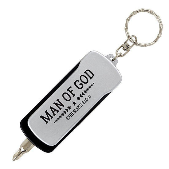 Man of God LED Multi-Tool Key Chain - Pura Vida Books