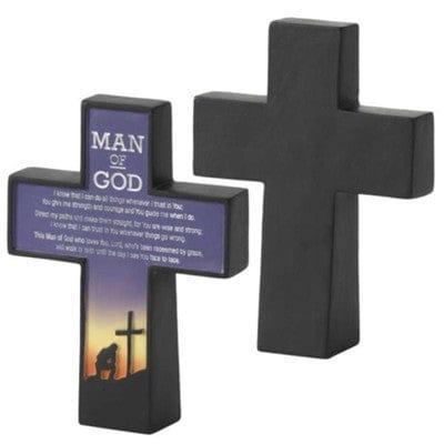 Man of God Tabletop Cross - Pura Vida Books