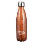 Man of God Wood Design Stainless Steel Water Bottle - 1 Timothy 6:11 (Botella Metalica) - Pura Vida Books