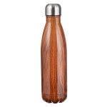 Man of God Wood Design Stainless Steel Water Bottle - 1 Timothy 6:11 (Botella Metalica) - Pura Vida Books