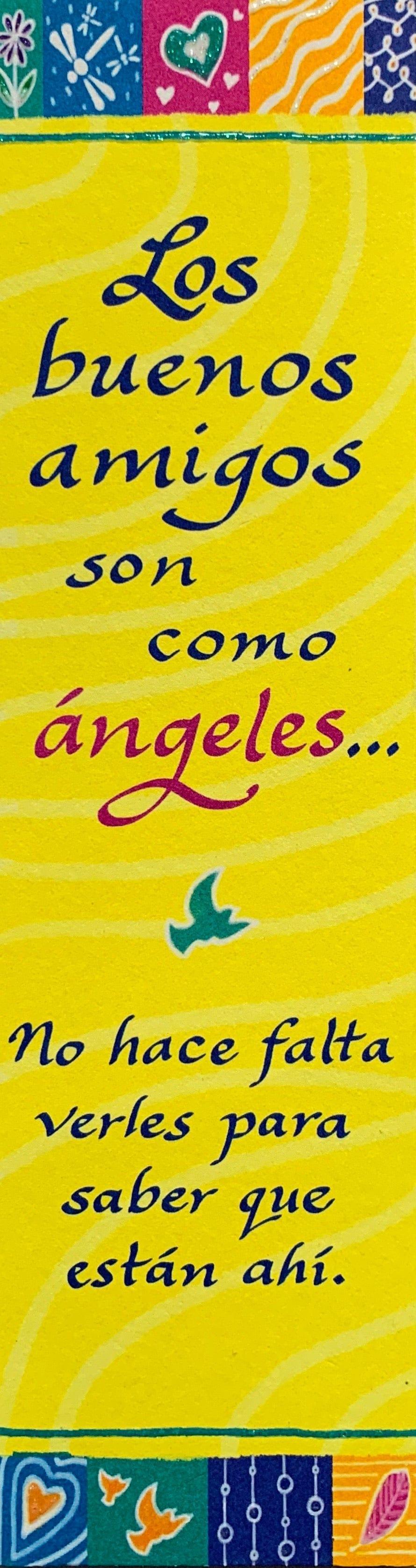 Marcador-Los buenos amigos son como angeles - Pura Vida Books