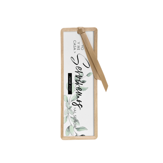 Marcador ribbon - Josue 24:15 - Pura Vida Books