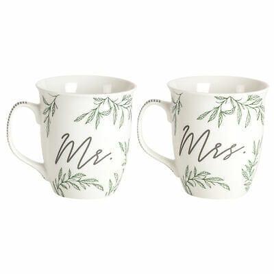 Marriage Takes Three, Mr. and Mrs., Mugs, Set of 2 - Pura Vida Books