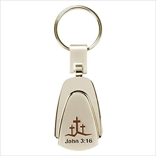 Metal Keyring John 3:16 - Pura Vida Books