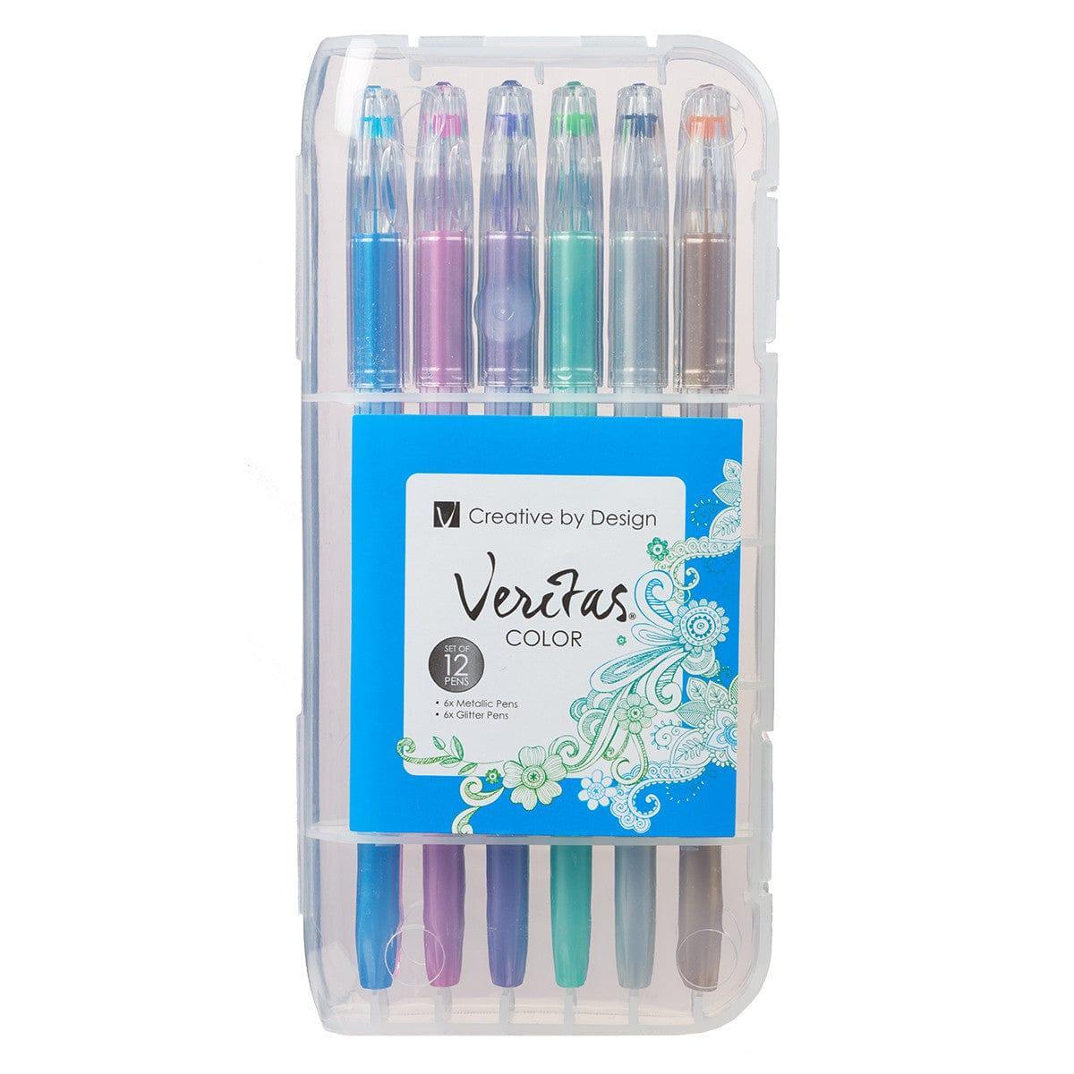 Metallic & Glitter Gel Pen Set - 12pc - Pura Vida Books